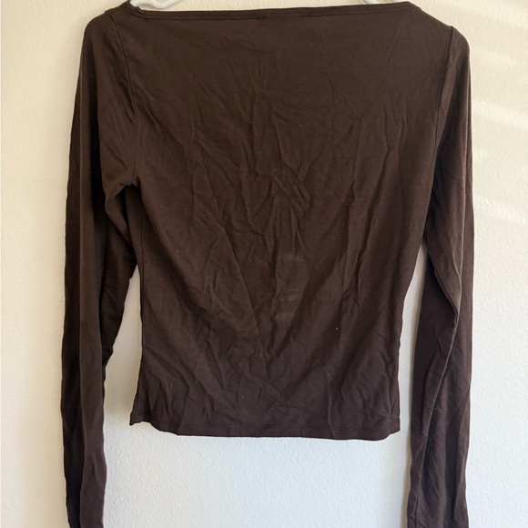 Reformation Brown Riley Top - Picture 4 of 4